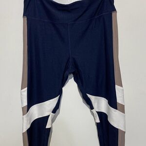 Vogo Athletica Women's Multicolor Pull On Colorblock Leggings Size XL